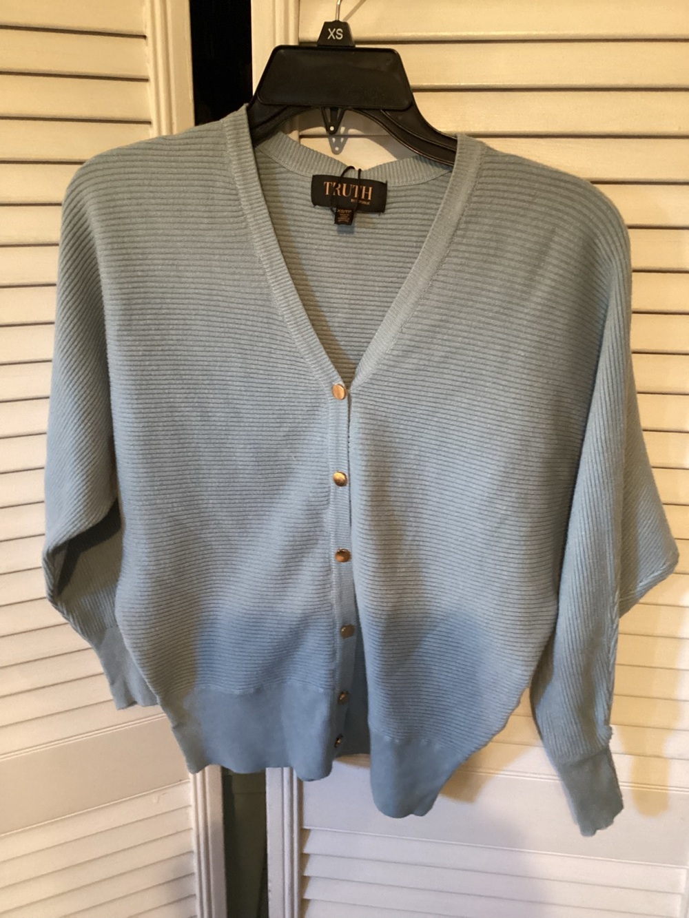 Truth by Republic ladies blue sweater Cardigan, sizeXS, NWT